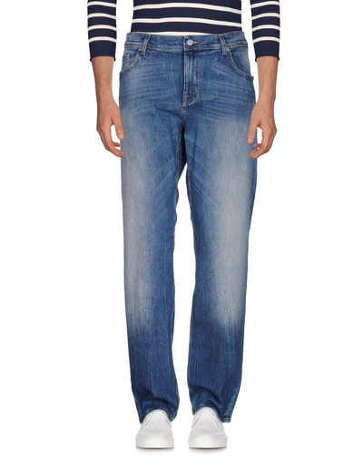 Shop 7 For All Mankind Denim Pants In Blue