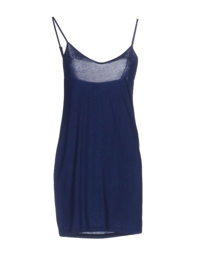 Shop Pinko Woman Slip Dress Blue Size L Viscose, Elastane