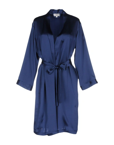 Shop Vivis Robes In Dark Blue