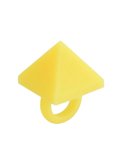 Shop Marc By Marc Jacobs Ring In Yellow