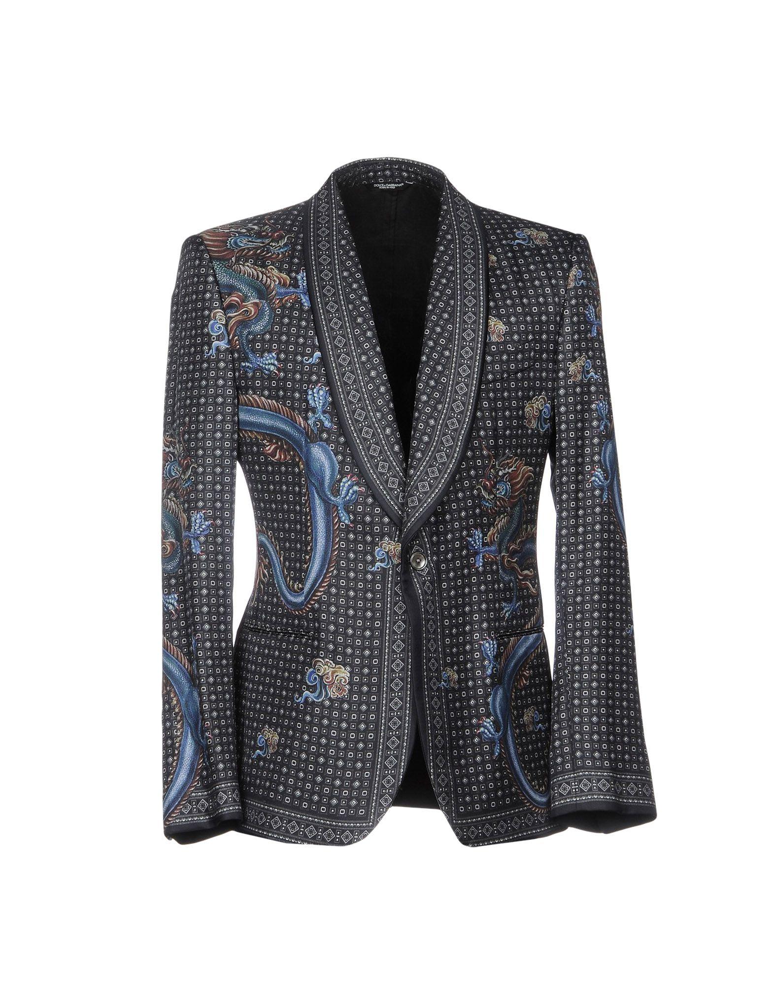 dolce and gabbana patchwork blazer