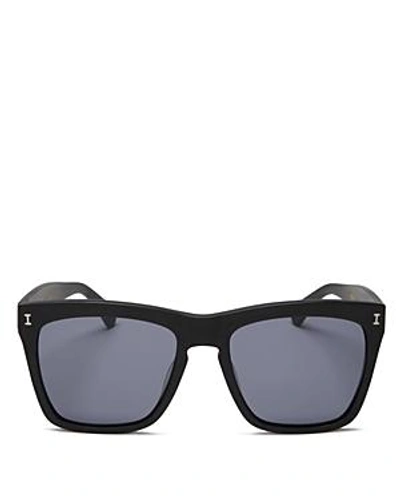 Shop Illesteva Women's Los Feliz Square Sunglasses, 55mm In Black/gray
