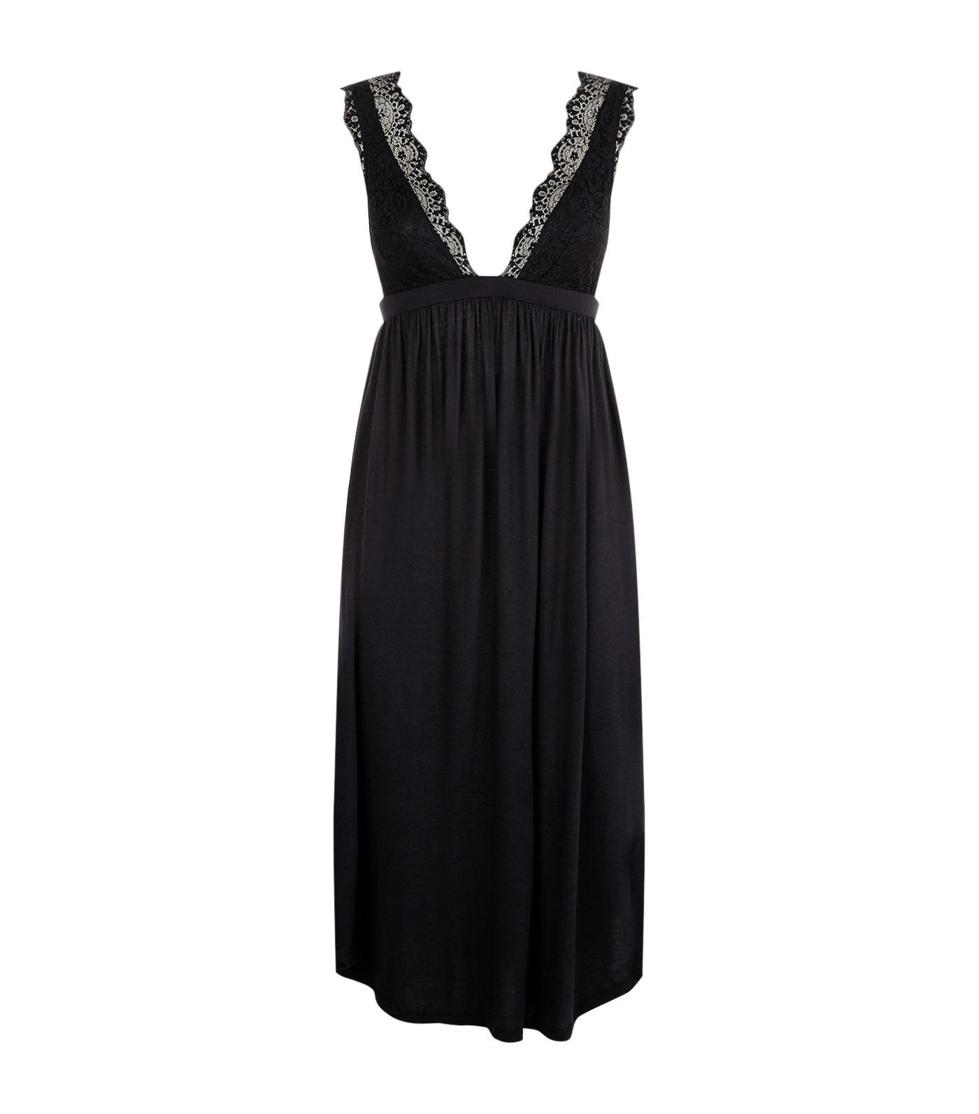 black jersey nightdress