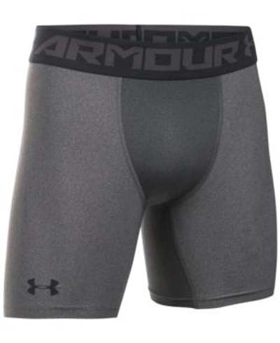Shop Under Armour Men's Heatgear Armour 2.0 6" Compression Shorts In Carcoal