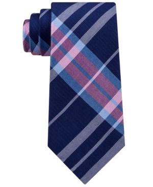 Tommy Hilfiger Men's Plaid Silk Tie In Pink | ModeSens