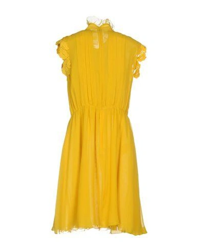 Shop Giambattista Valli Short Dress In Yellow