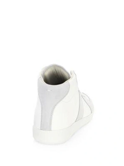 Shop Maison Margiela Mid Replica Sneakers In White