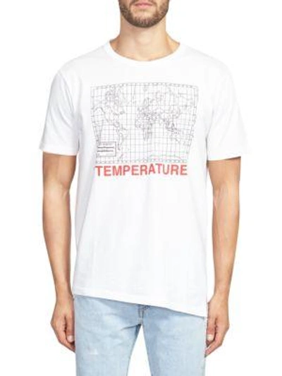 Shop Off-white Spliced Graphic T-shirt In White Black