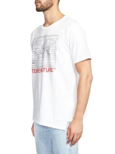 Shop Off-white Spliced Graphic T-shirt In White Black