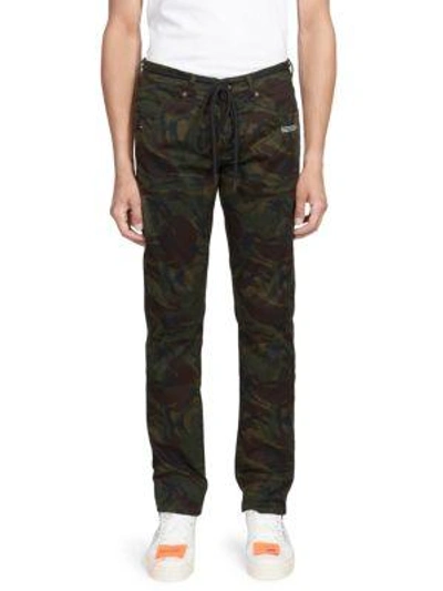 Shop Off-white Diag Camo Slim Pants