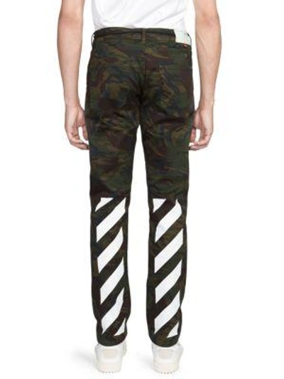 Shop Off-white Diag Camo Slim Pants