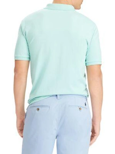 Shop Polo Ralph Lauren Weathered Mesh Polo In Green