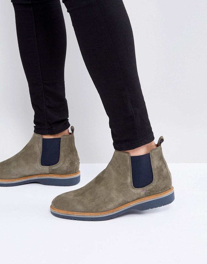 tommy hilfiger classic suede chelsea boots