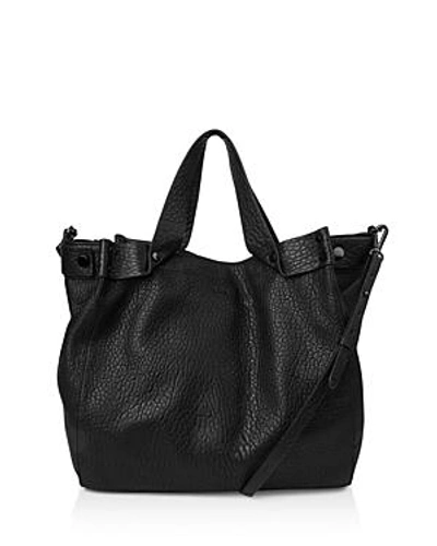 Shop Kooba Irvine Leather Tote In Black/gunmetal