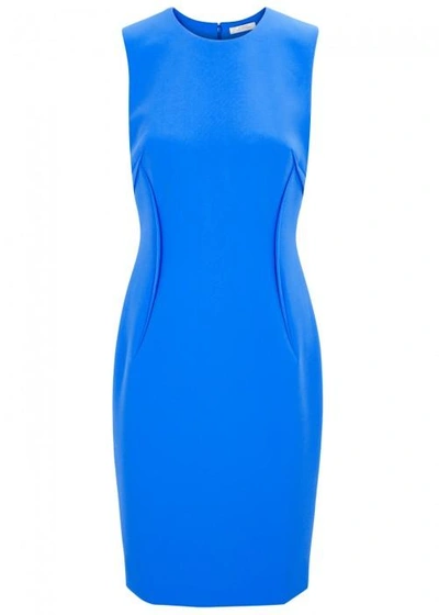 Shop Versace Blue Darted Dress