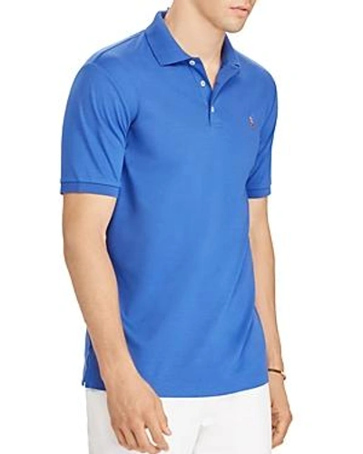 Shop Polo Ralph Lauren Classic Fit Soft-touch Short Sleeve Polo Shirt In Blue
