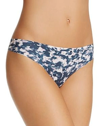 Shop Calvin Klein Invisibles Thong In Mesmerizing Print