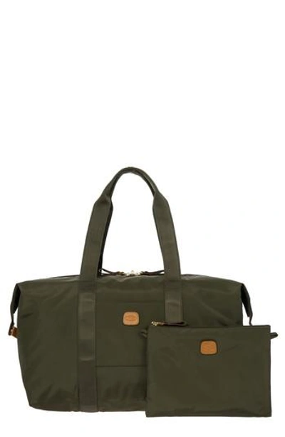 Shop Bric's X-bag 18-inch Folding Duffel Bag - Green In Olive
