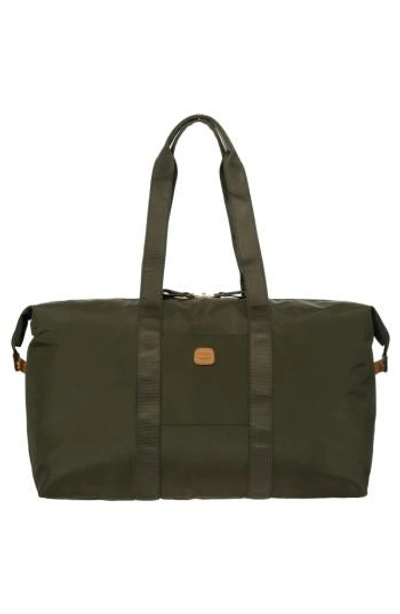 Shop Bric's X-bag 22-inch Folding Duffel Bag - Green In Olive