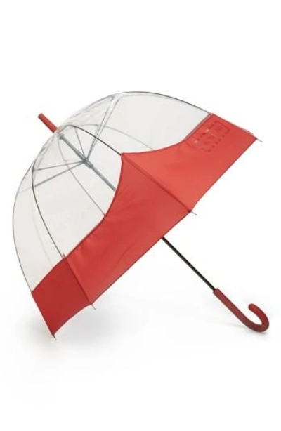 Shop Hunter 'moustache' Bubble Umbrella - Red In Military Red