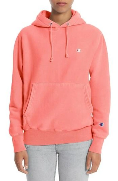 Shop Champion Reverse Weave Pullover Hoodie In Sizzling Orange