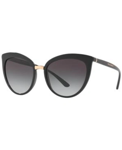 Shop Dolce & Gabbana Sunglasses, Dg6113 In Black/grey Gradient