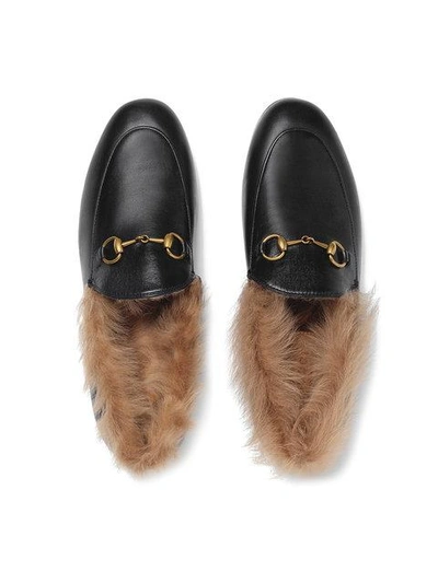Gucci Jordaan fur loafer