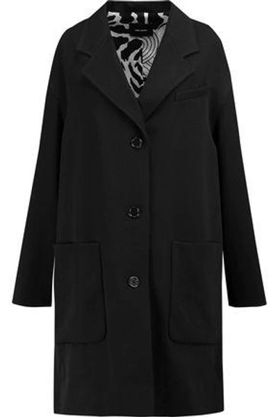 Shop Isabel Marant Woman Wool-twill Coat Black