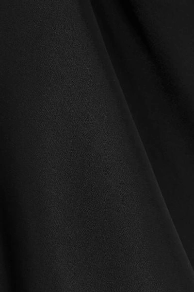Shop Frame Frayed Satin Camisole In Black