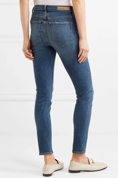 Shop Grlfrnd Kendall High-rise Skinny Jeans In Dark Denim