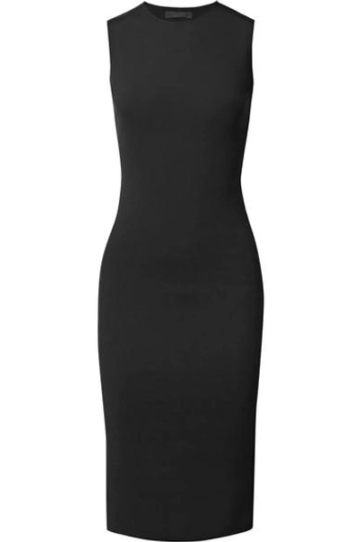 Shop The Row Devi Stretch-scuba Dress In Black