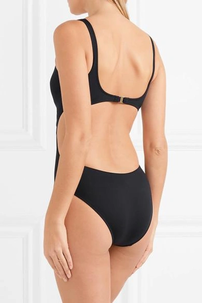 Shop Melissa Odabash Del Mar Cutout Swimsuit In Black