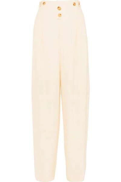 Shop Chloé Cady Tapered Pants In Cream