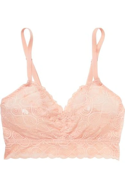 Shop Cosabella Sweet Treats Infinity Stretch-lace Soft-cup Bra In Neutral