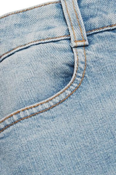 Shop Stella Mccartney High-rise Skinny Jeans In Mid Denim