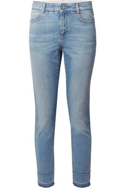 Shop Stella Mccartney High-rise Skinny Jeans In Mid Denim