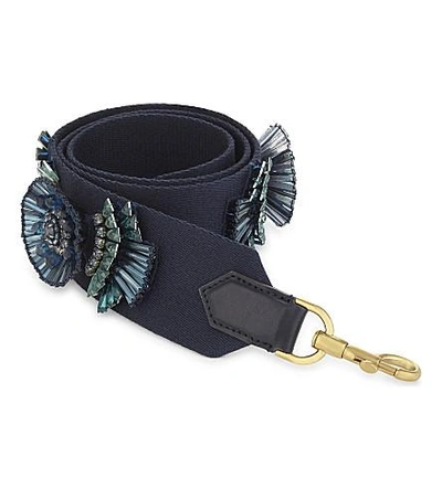 Shop Anya Hindmarch Build-a-bag Leather Bag Strap In Ink