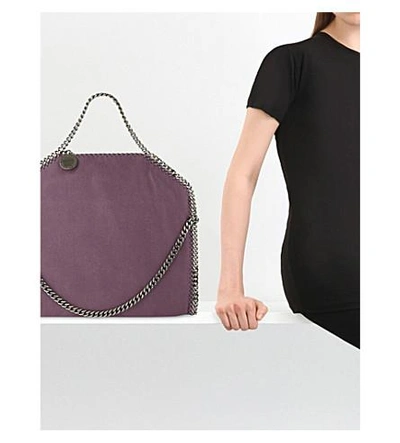 Shop Stella Mccartney Falabella Shoulder Bag In Amethyst