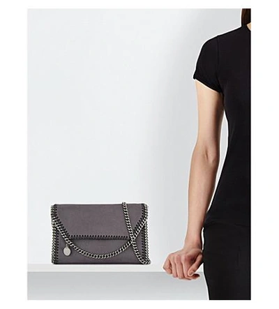 Shop Stella Mccartney Falabella Cross-body Bag In Dark Grey
