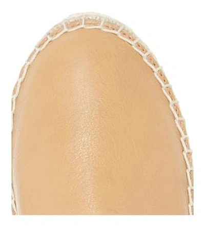 Shop Dune Geniee Leather Backless Espadrilles In Tan Leather