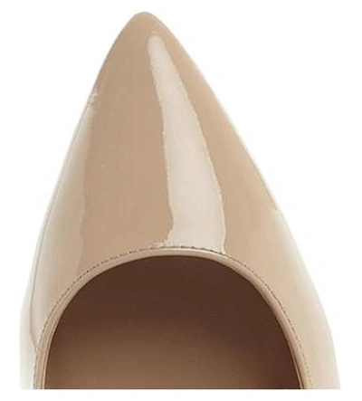 Shop Dune Aeryn Slip-on Patent-leather Court Shoes In Nude Patent