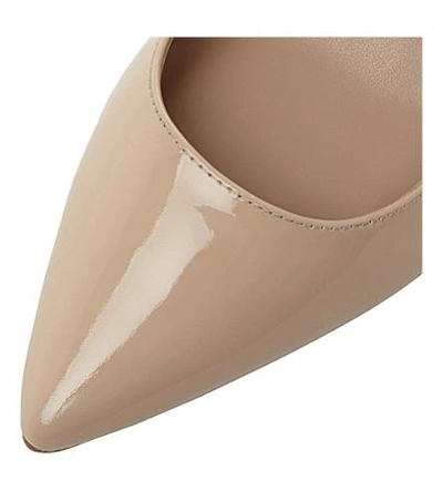 Shop Dune Aeryn Slip-on Patent-leather Court Shoes In Nude Patent