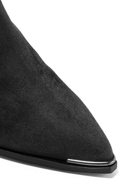 Shop Acne Studios Jensen Suede Ankle Boots In Black