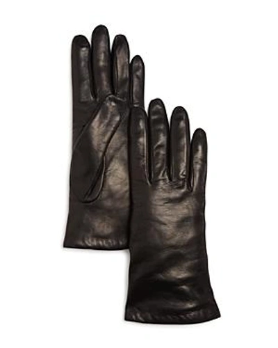 Shop Bloomingdale's Cashmere-lined Leather Gloves - 100% Exclusive In Luggage
