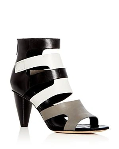 Shop Donald Pliner Women's Paula Leather Color-block High-heel Sandals In Pumice