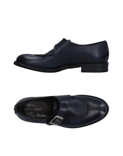 Shop Vibram Loafers In Dark Blue