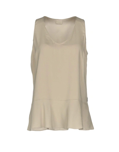 Brunello Cucinelli Tops In Light Grey