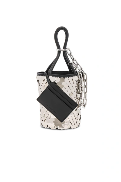 Shop Alexander Wang Roxy Sequin Mini Bucket Bag In Black