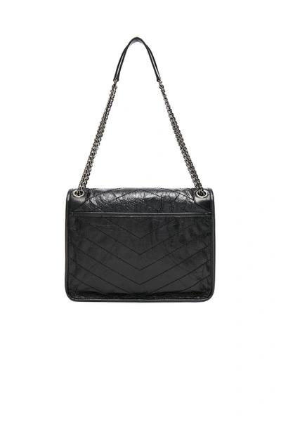 Shop Saint Laurent Medium Niki Monogramme Chain Bag In Black