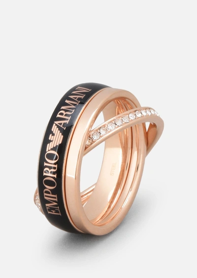 Emporio Armani Rings - Item 50198135 In Black | ModeSens